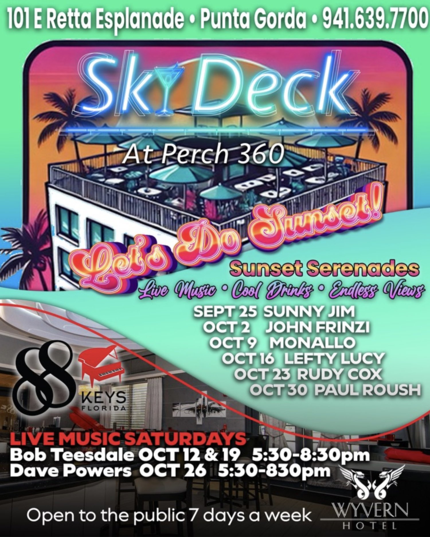 Sunsets on Sky Deck Perch Flyer